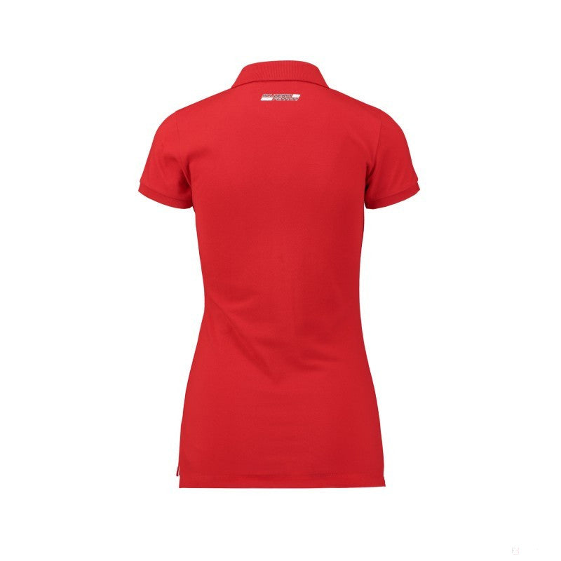 Camiseta de mujer con cuello, Ferrari Classic, Rojo, 2018