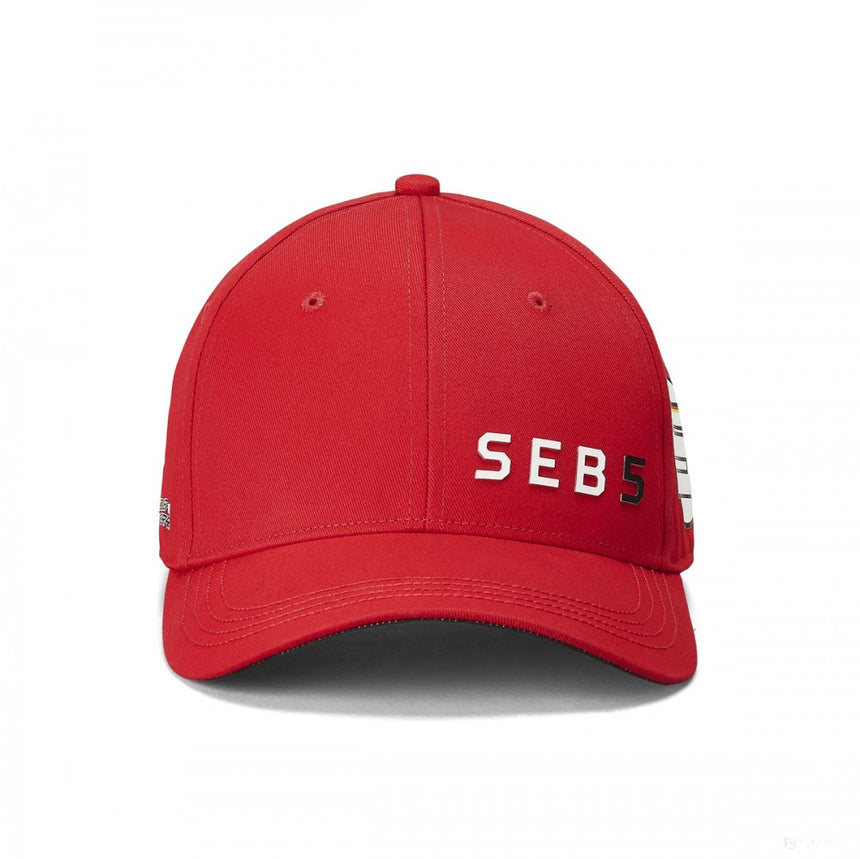 Gorra de beisbol, Ferrari Sebastian Vettel, SEB5, Unisex, Rojo, 2019 - FansBRANDS®