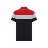 Camiseta de hombre con cuello, Ferrari Block, Negro, 2019