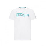 Camiseta para hombre, Mercedes Hamilton #44, Blanco, 2020