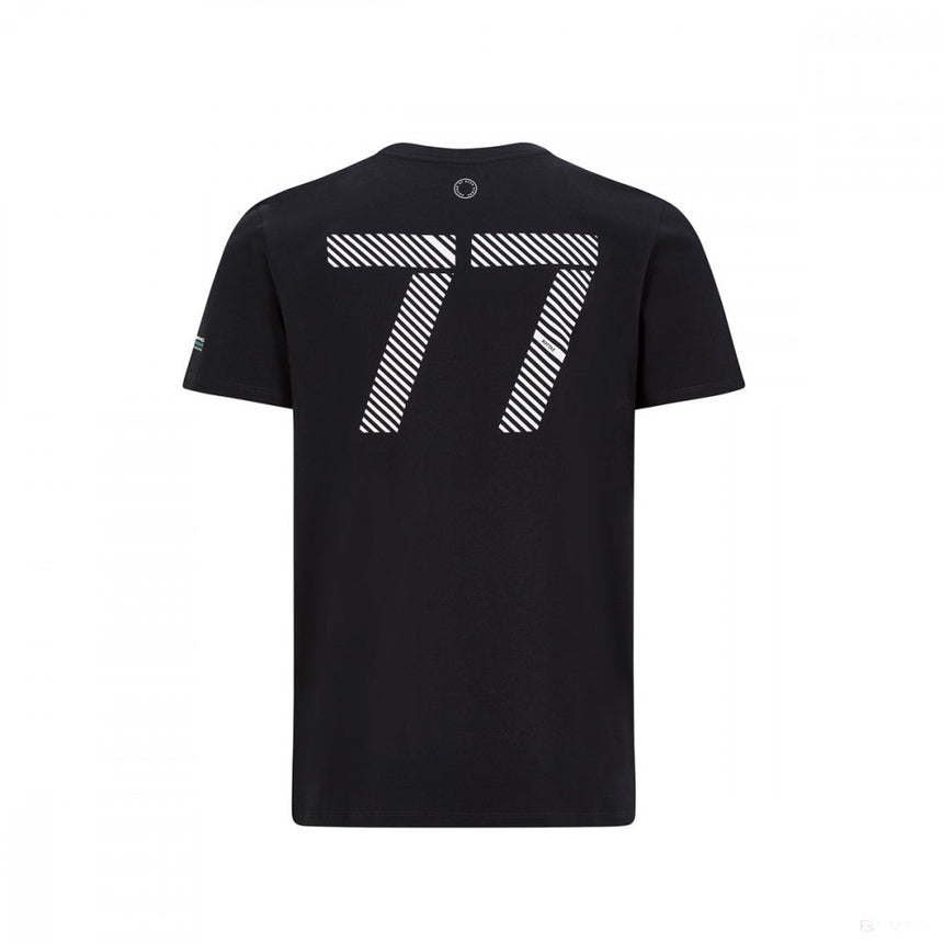 Camiseta para hombre, Mercedes Bottas #77, Negro, 2020 - FansBRANDS®