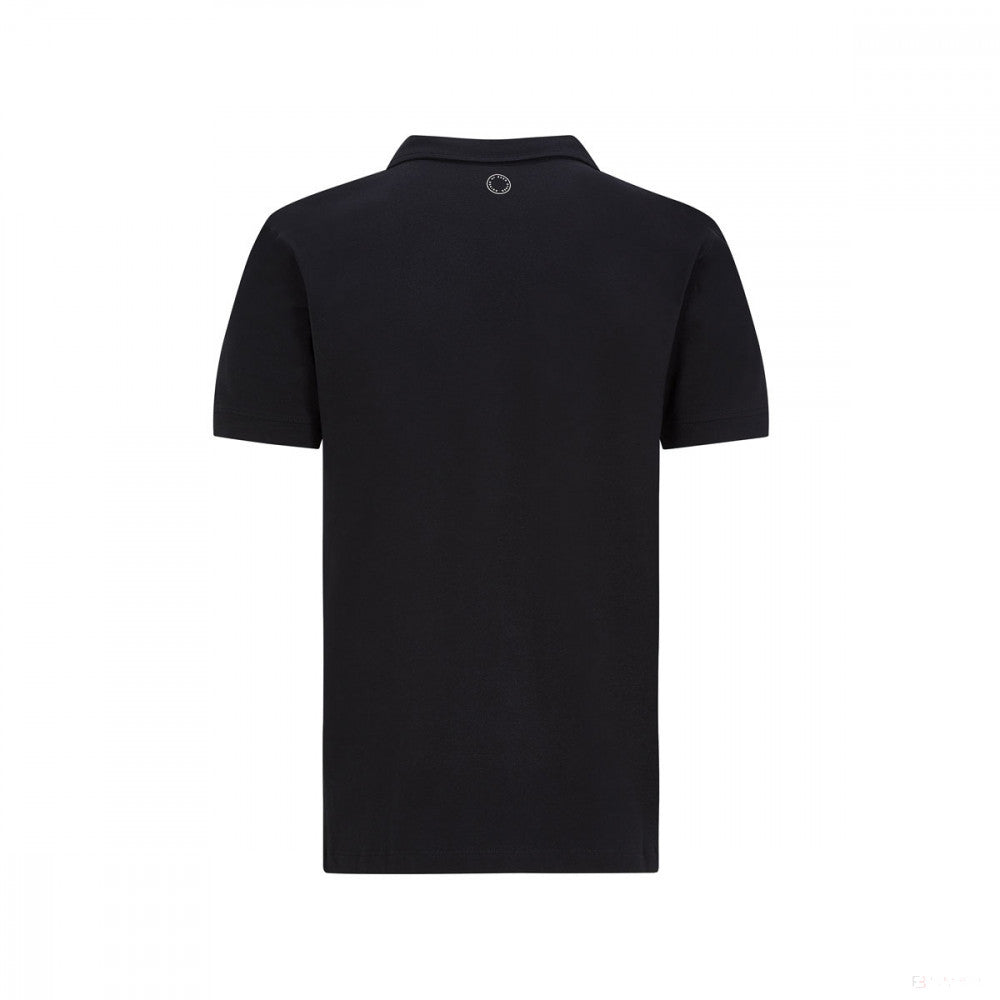 Camiseta de hombre con cuello, Mercedes Classic, Negro, 2020