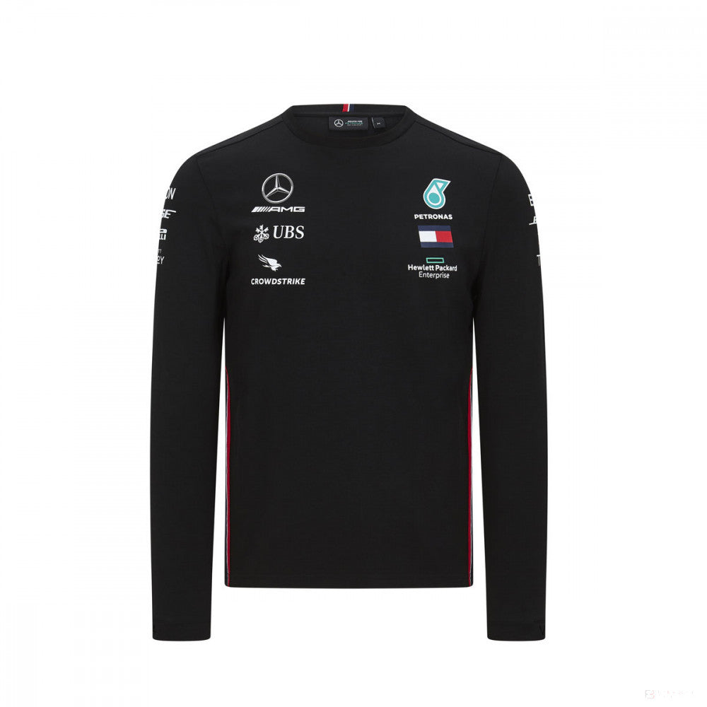 Camiseta de manga larga Mercedes, Equipo de manga larga, Negro, 2020