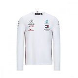 Camiseta de manga larga para hombre, Mercedes, Blanco, 2020 - FansBRANDS®