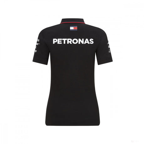 Camiseta de mujer con cuello, Mercedes, Negro, 2020 - FansBRANDS®