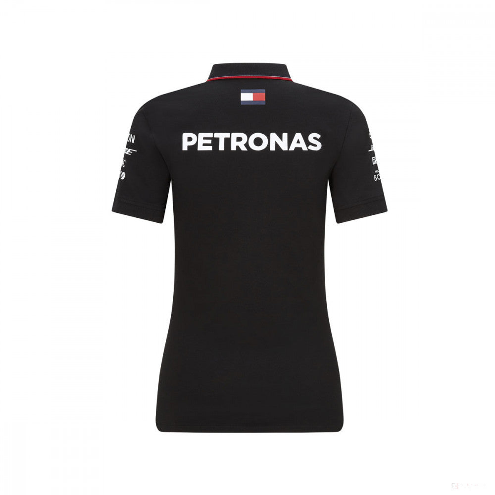 Camiseta de mujer con cuello, Mercedes, Negro, 2020 - FansBRANDS®