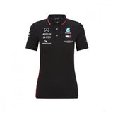 Camiseta de mujer con cuello, Mercedes, Negro, 2020 - FansBRANDS®