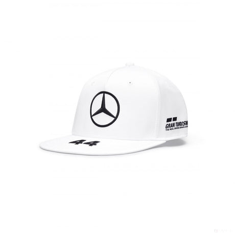 Gorra de ala plana Mercedes Lewis Hamilton, Hombre, Blanco, 2020 - FansBRANDS®