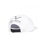 Gorra de ala plana Mercedes Lewis Hamilton, Hombre, Blanco, 2020