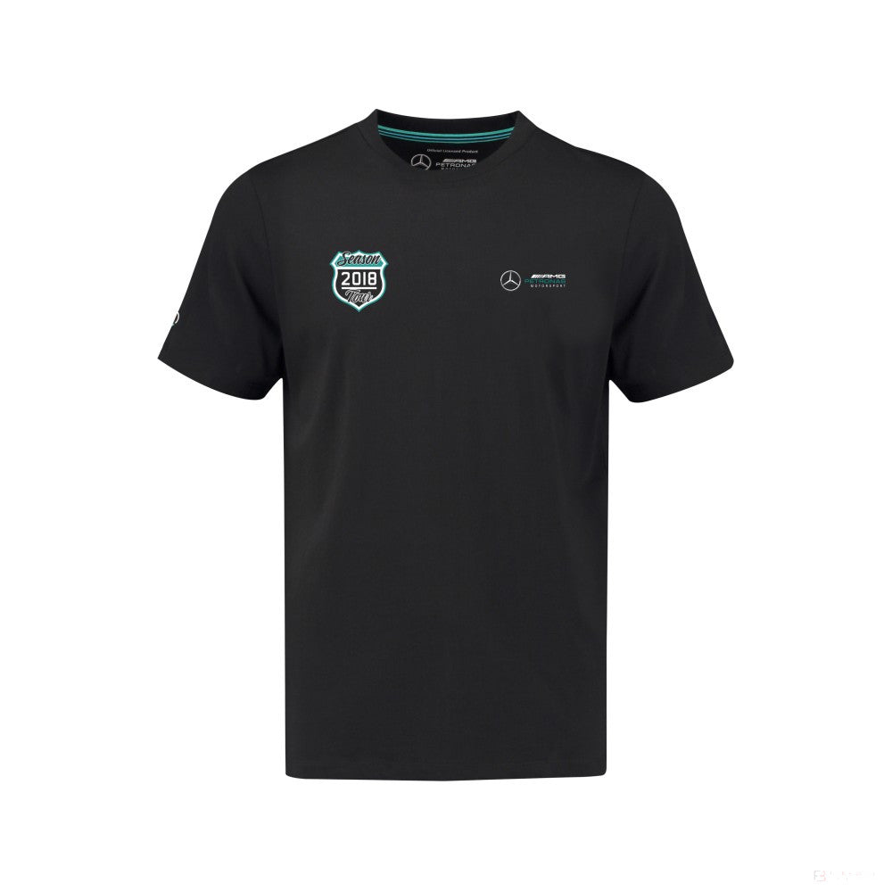 Camiseta para hombre, Mercedes, Negro, 2018