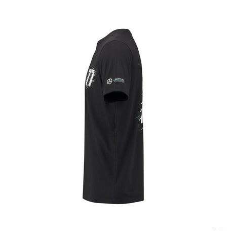 Camiseta para hombre Mercedes Valtteri Bottas, Valtteri 77, Negro, 2018 - FansBRANDS®