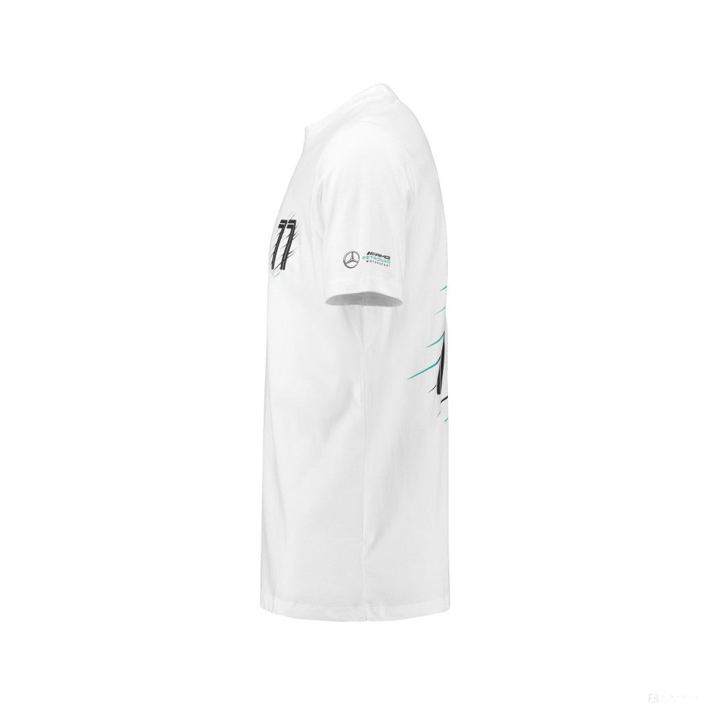 Camiseta para hombre Mercedes Valtteri Bottas, Valtteri 77, Blanco, 2018