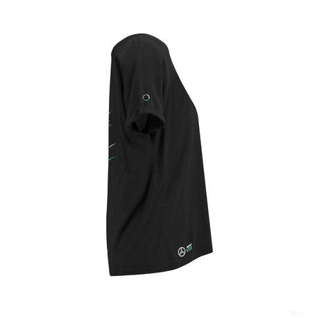 Camiseta de Mujer Mercedes Valtteri Bottas, Valtteri 77, Negro, 2018 - FansBRANDS®