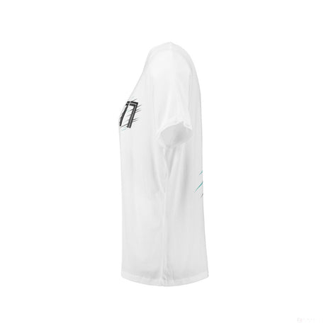 Camiseta de Mujer Mercedes Valtteri Bottas, Valtteri 77, Blanco, 2018 - FansBRANDS®