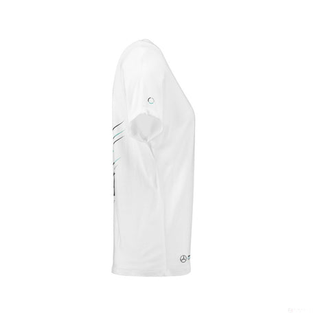 Camiseta de Mujer Mercedes Valtteri Bottas, Valtteri 77, Blanco, 2018 - FansBRANDS®