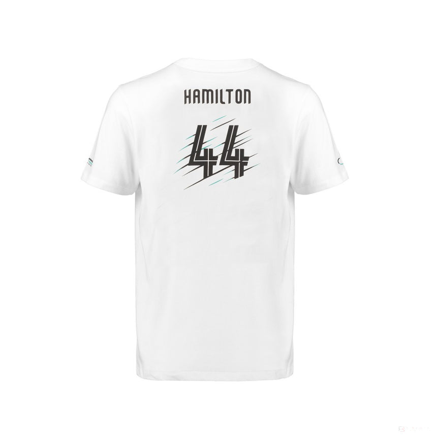 Camiseta infantil Mercedes Lewis Hamilton, Blanco, 2018 - FansBRANDS®
