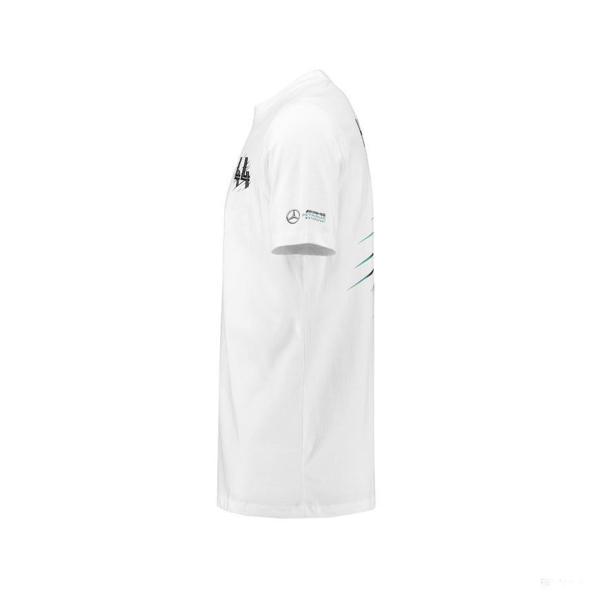 Camiseta infantil Mercedes Lewis Hamilton, Blanco, 2018 - FansBRANDS®