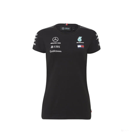 Camiseta de Mujer, Mercedes Team, Negro, 2018 - FansBRANDS®