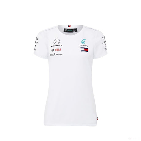 Camiseta de Mujer, Mercedes Team, Blanco, 2018 - FansBRANDS®