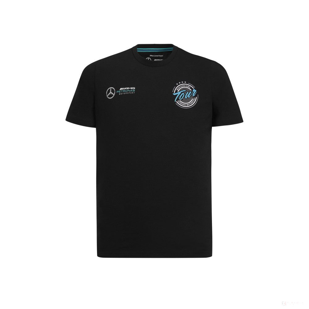 Camiseta para hombre, Mercedes Tour, Negro, 2019
