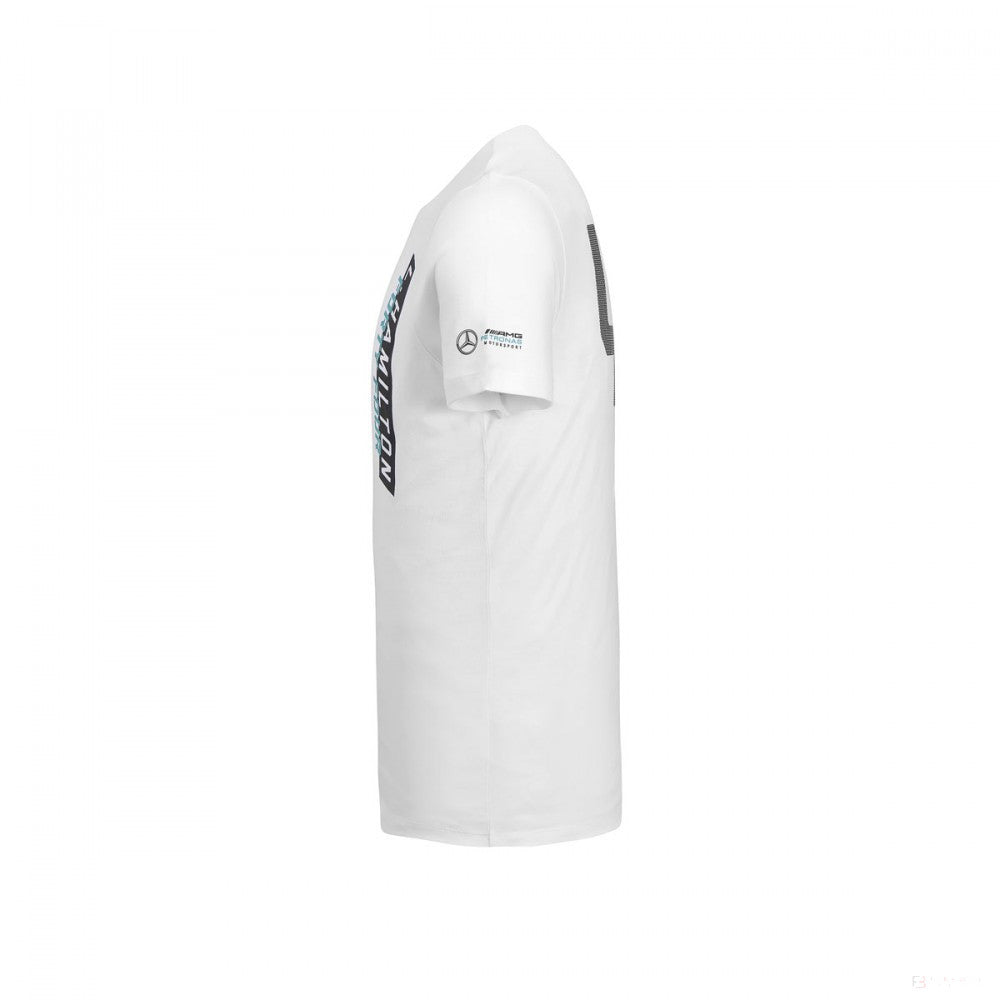 Camiseta para hombre Mercedes Lewis Hamilton, #44, Blanco, 2019 - FansBRANDS®