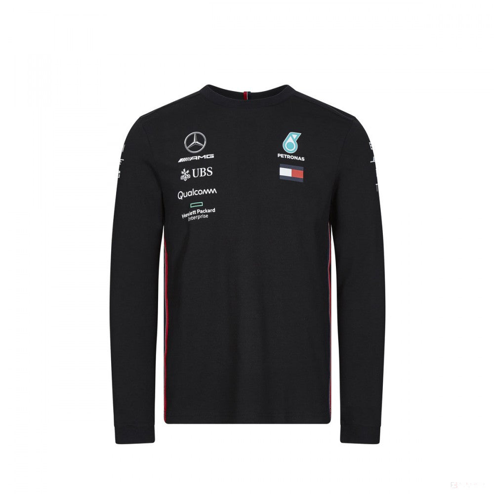 Camiseta de manga larga para hombre, Mercedes, Negro, 2019 - FansBRANDS®