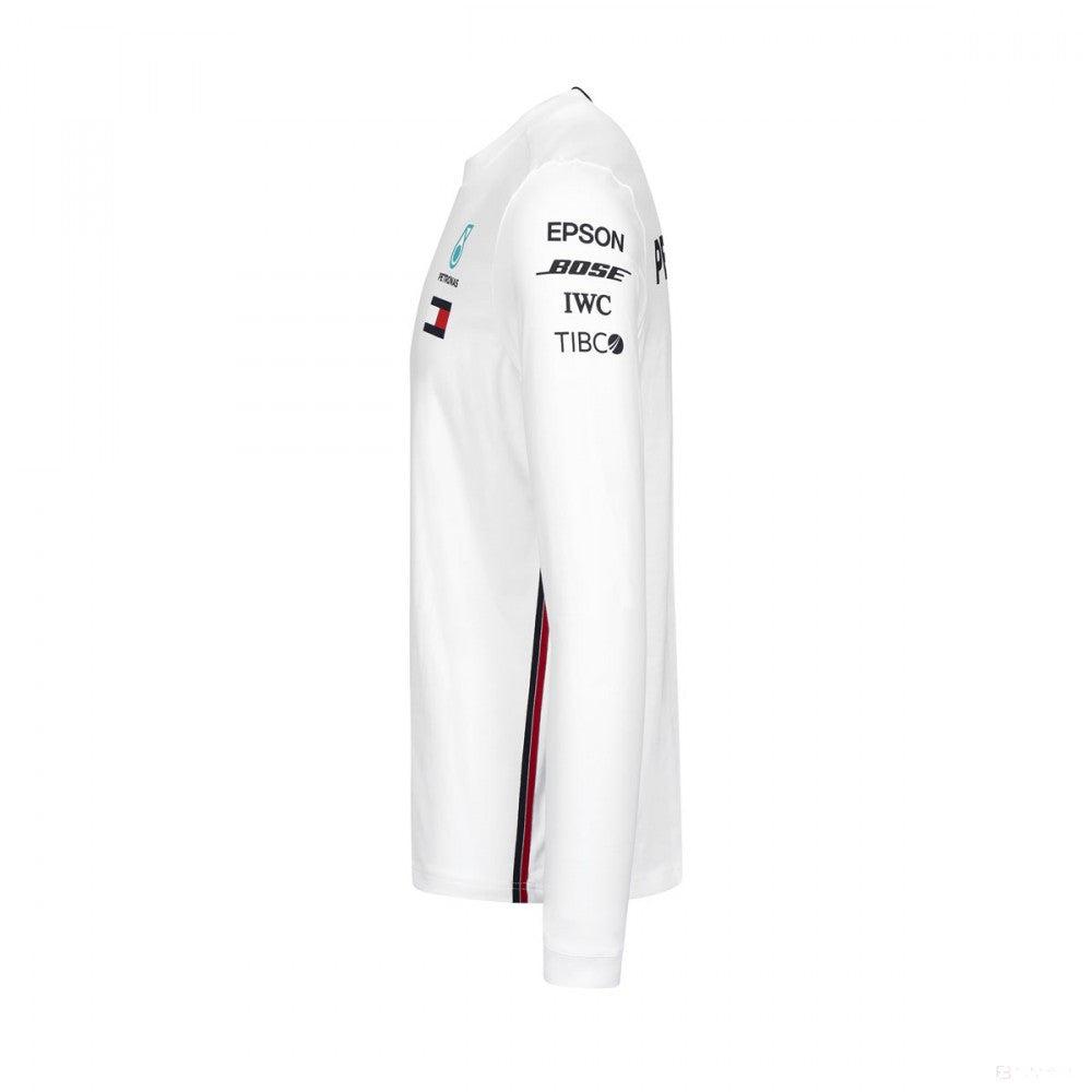 Camiseta de manga larga para hombre, Mercedes, Blanco, 2019