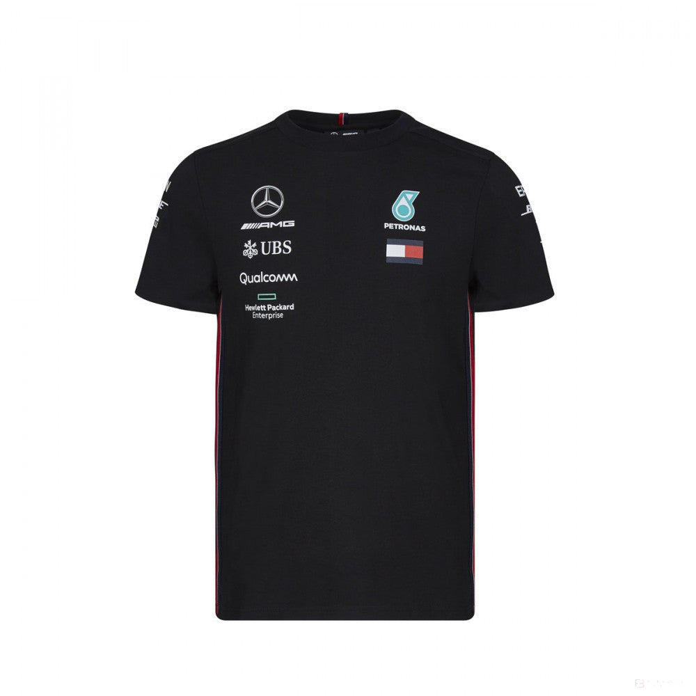 Camiseta para hombre, Mercedes, Negro, 2019