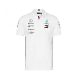 Camiseta de hombre con cuello, Mercedes, Blanco, 2019