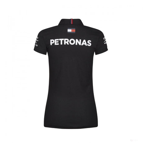 Camiseta de mujer con cuello, Mercedes, Negro, 2019 - FansBRANDS®