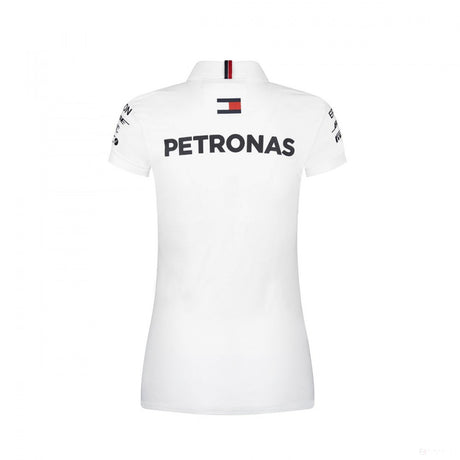 Camiseta de mujer con cuello, Mercedes, Blanco, 2019 - FansBRANDS®