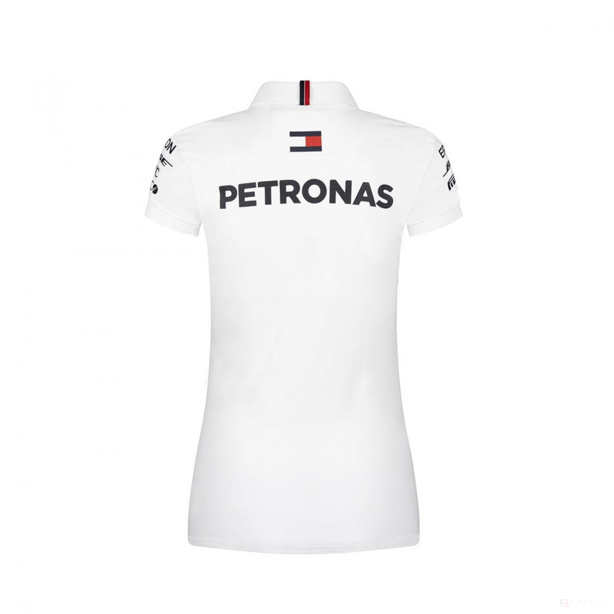Camiseta de mujer con cuello, Mercedes, Blanco, 2019 - FansBRANDS®