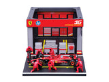 Ferrari kit de modelismo, pase de pits, bburago, 1:43, Charles Leclerc, #16, SF-24