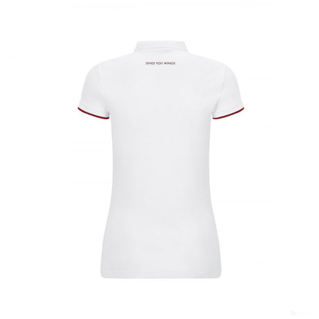 Camiseta de mujer con cuello, Red Bull Classic, Blanco, 2020
