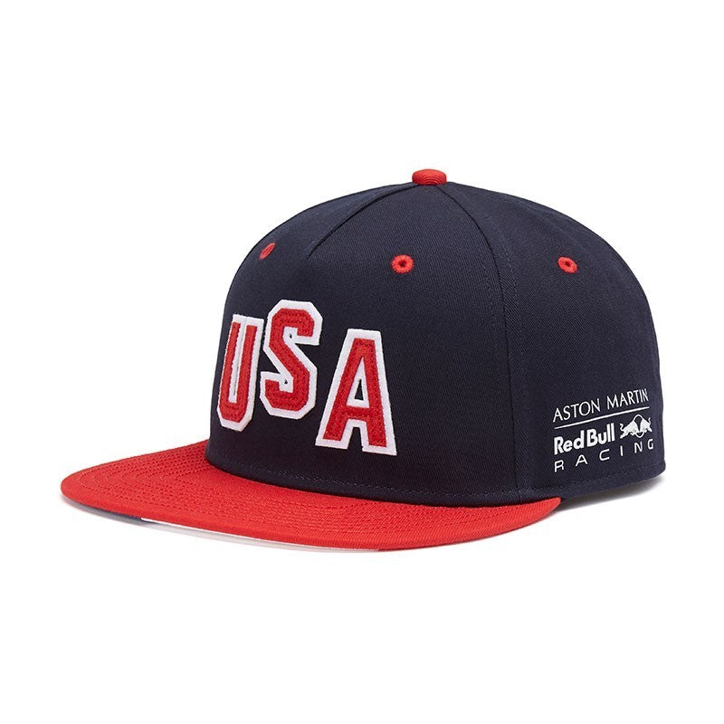 Gorra de ala plana, Red Bull USA GP, Unisex, Azul, 2018 - FansBRANDS®