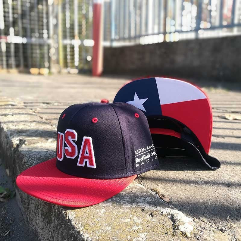 Gorra de ala plana, Red Bull USA GP, Unisex, Azul, 2018 - FansBRANDS®