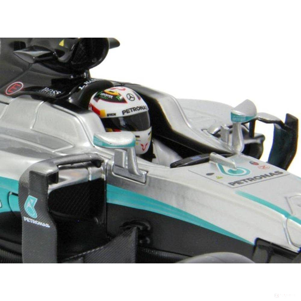 1:18 Mercedes W07 Hamilton Auto Modelo, Plata, 2018 - FansBRANDS®