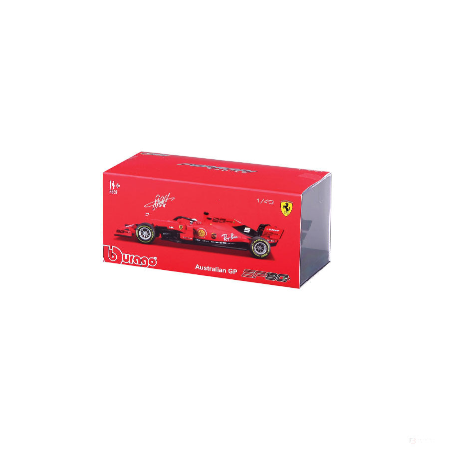 Auto modelo, Ferrari Sebastian Vettel SF90 SIGNATURE #5, 1:43, Rojo, 2021 - FansBRANDS®