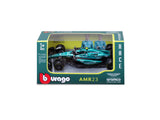 Coche modelo de Aston Martin, AMR23, Bburago, escala 1:43, Fernando Alonso nº 14, 2023