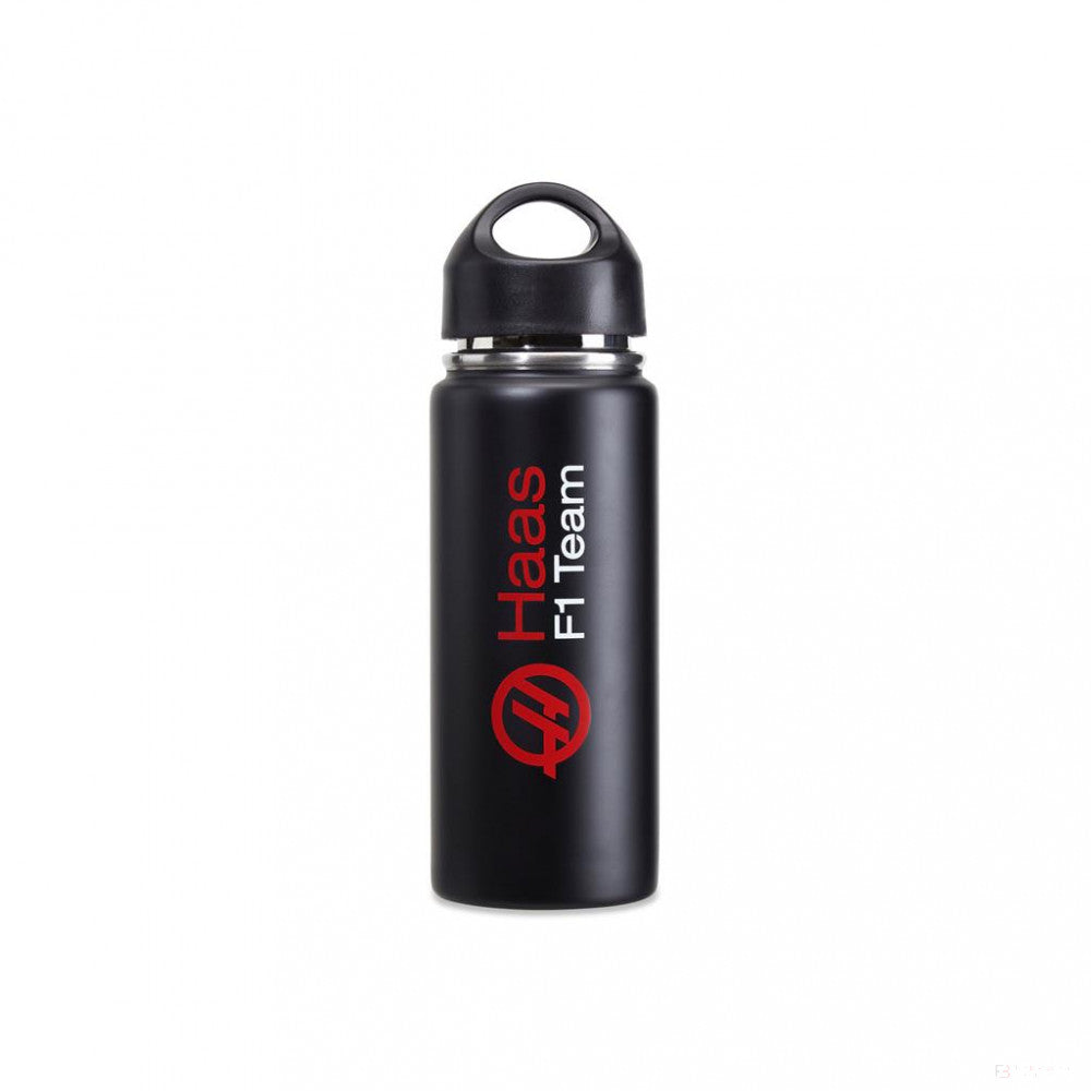 Botella de agua, Haas F1, 600 ml, Negro, 2020