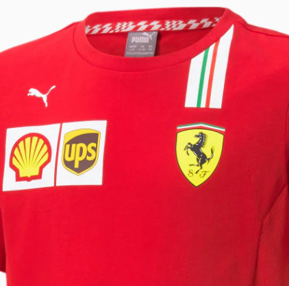 20/21, Rojo, Puma Ferrari Nino Equipo Camiseta