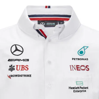 2021, White, Mercedes Team Shirt