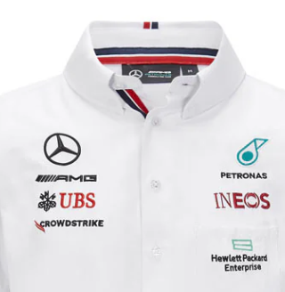 2021, White, Mercedes Team Shirt