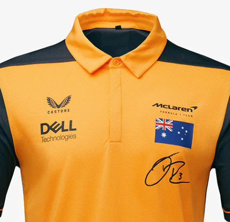 2022, Naranja, Daniel Ricciardo Equipo, McLaren Camiseta
