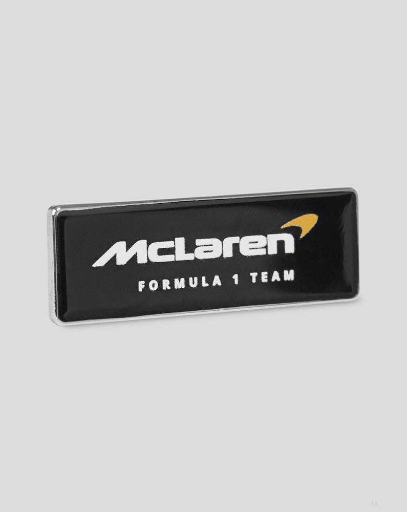 McLaren badge, Castore, rectangular pin, black