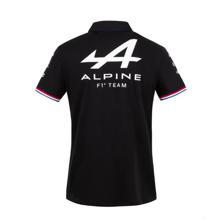 Camiseta para Hombre con Guello, Alpine, Negro, 2021 - Team - FansBRANDS®