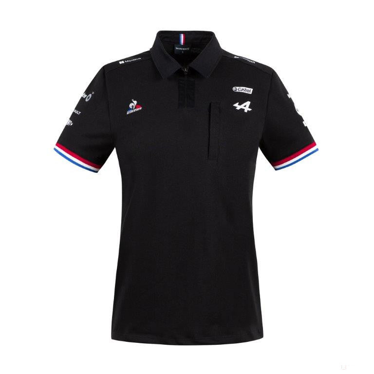 Camiseta de Mujer con Cuello, Alpine, Negro, 2021 - Team