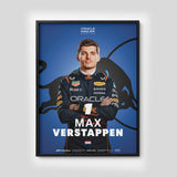 Print original de F1 - Póster de Max Verstappen (tamaño A3)