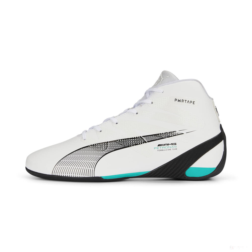 Zapatillas PUMA Mercedes Carbon Cat Mid PUMA Blanco Verde espectral N FansBRANDS