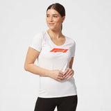 Camiseta de Mujer, Formula 1 Logo, Blanco, 2020